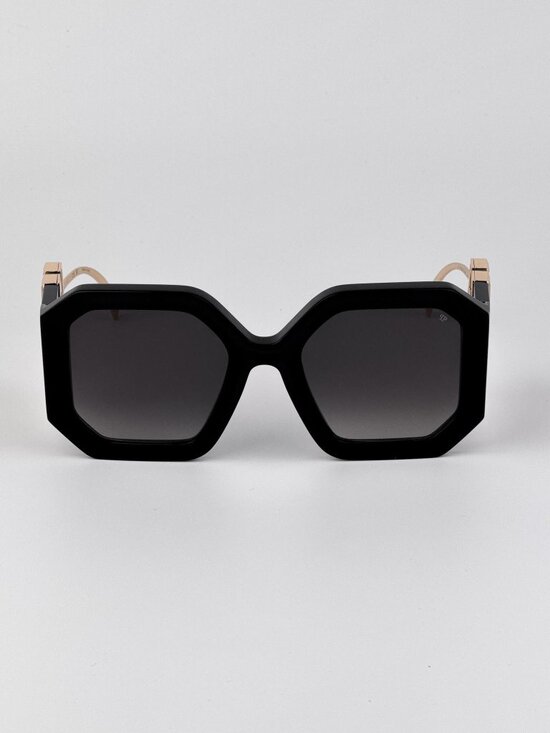 Philipp Plein Women’s Sunglasses Black Oversized Square Gradient SPP067 0700 main image 11